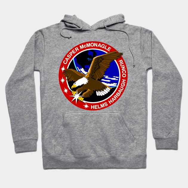 STS-54 Mission Patch Hoodie by Spacestuffplus